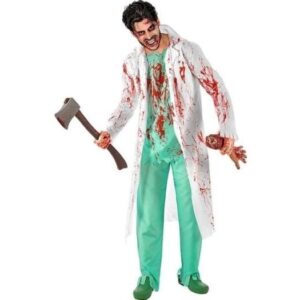 Zombie kirurg kostume
