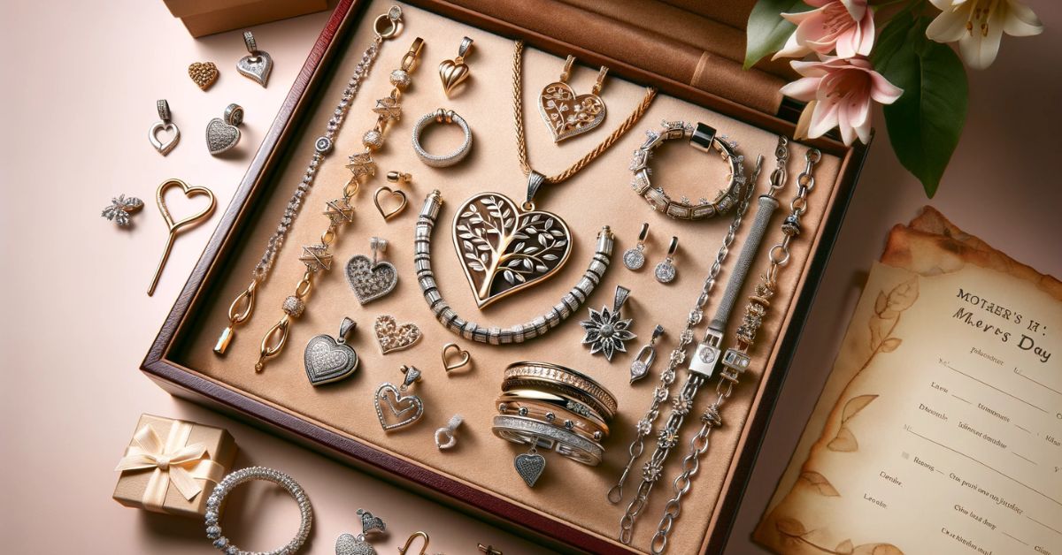 Udvalg af smykker til Mors dag